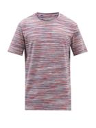 Missoni - Space-dyed Stripe Cotton-jersey T-shirt - Mens - Red Multi