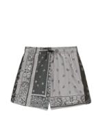 Matchesfashion.com Amiri - Bandana-print Swim Shorts - Mens - Black Multi