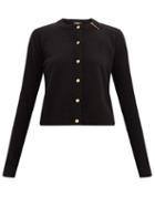 Matchesfashion.com Versace - Safety Pin Cashmere-blend Cardigan - Womens - Black