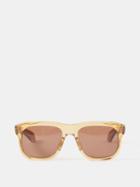 Jacques Marie Mage - Yves D-frame Acetate Sunglasses - Mens - Light Brown