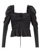 Ulla Johnson - Mirelle Pliss-satin Top - Womens - Black