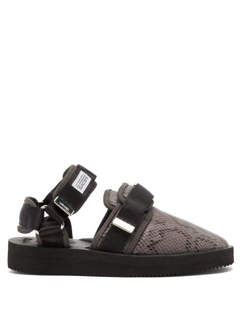 Matchesfashion.com Suicoke - Nots Vhl Snake Effect Loafers - Womens - Python