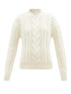 Raey - Cabled Wool-blend Sweater - Womens - Cream