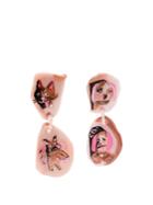 Claire Barrow Dog Face-drop Clip-on Earrings
