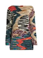 Missoni Boat-neck Long-sleeved Wool-blend Sweater