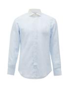 Matchesfashion.com Thom Sweeney - Striped Linen Shirt - Mens - Blue Stripe