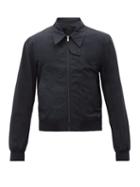 Matchesfashion.com Helmut Lang - Harness-strap Cotton Trench Bomber Jacket - Mens - Navy