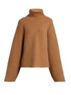 Matchesfashion.com Khaite - Molly High Neck Cashmere Sweater - Womens - Beige