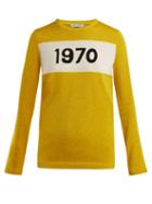 Matchesfashion.com Bella Freud - 1970 Intarsia Knit Sweater - Womens - Yellow Multi