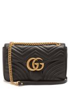 Matchesfashion.com Gucci - Gg Marmont Medium Quilted Leather Shoulder Bag - Womens - Black
