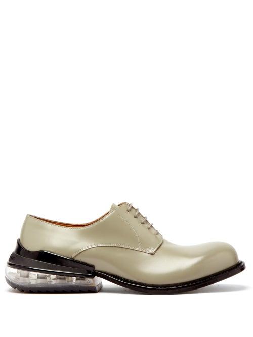 Matchesfashion.com Maison Margiela - Airbag Heel Leather Derby Shoes - Mens - Grey