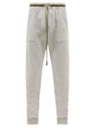 Greg Lauren - Upcycled Cotton-jersey Track Pants - Mens - Grey