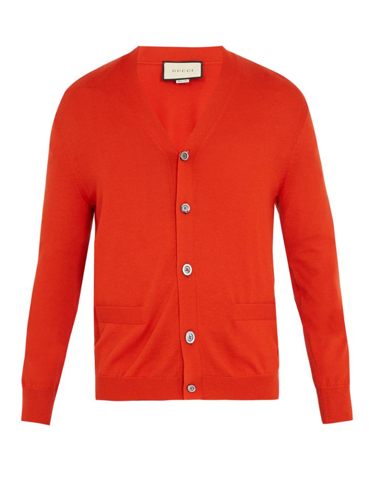 Gucci V-neck Cashmere Cardigan