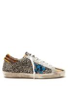 Matchesfashion.com Golden Goose Deluxe Brand - Super Star Leopard Print Low Top Trainers - Womens - Multi
