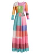Mary Katrantzou Rosalba Colour-block Sequinned Dress