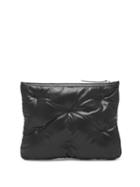 Matchesfashion.com Maison Margiela - Glam Slam Quilted Clutch Bag - Womens - Black Silver