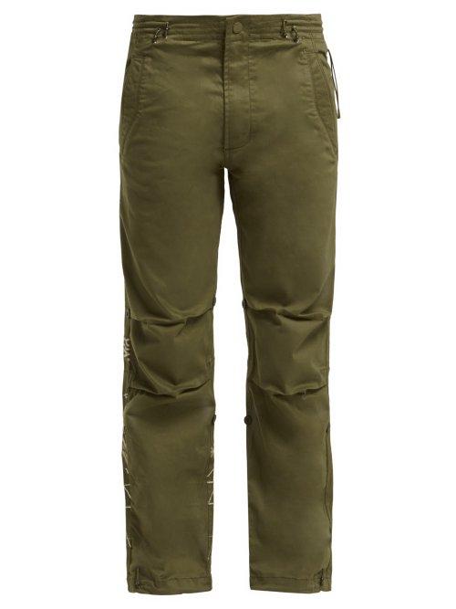 Matchesfashion.com Maharishi - Original Snopants Mountain Embroidered Trousers - Womens - Green