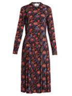 La Double J Chemisier Floral-print Shirtdress