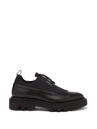 Matchesfashion.com Givenchy - Zipped Leather And Neoprene Shoes - Mens - Black