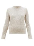 Matchesfashion.com Gabriela Hearst - Phillipe Boucl Round Neck Sweater - Womens - Beige