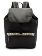 Matchesfashion.com A.p.c. - Logo Print Flap Top Backpack - Mens - Black