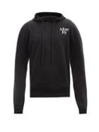 More Joy By Christopher Kane - Logo-embroidered Cotton-jersey Hooded Sweatshirt - Mens - Black