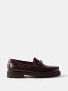 G.h. Bass & Co. - Weejuns 90s Lincoln Leather Loafers - Mens - Wine