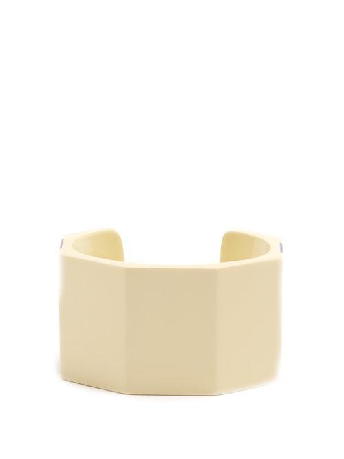 Matchesfashion.com Objet Singulier - Tri Colour Striped Cuff - Womens - Ivory