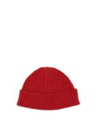 Matchesfashion.com Raey - Ribbed Knit Merino Wool Beanie Hat - Mens - Dark Orange