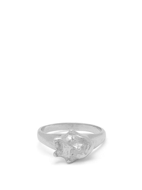 Matchesfashion.com Georgia Kemball - Goblin Sterling Silver Ring - Mens - Silver