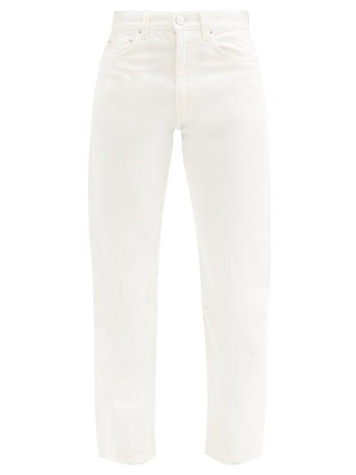 Matchesfashion.com Totme - Original Twisted-seam Straight-leg Jeans - Womens - Ivory