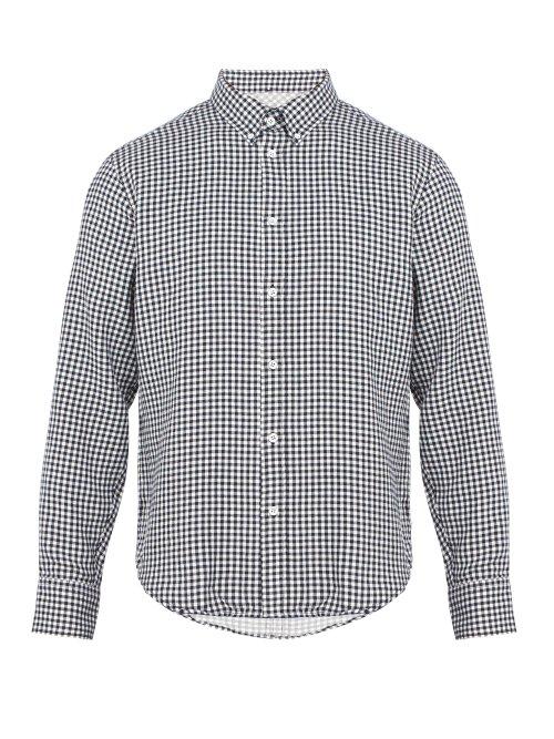 Matchesfashion.com Rag & Bone - Fit 2 Tomlin Gingham Cotton Flannel Shirt - Mens - Navy Multi
