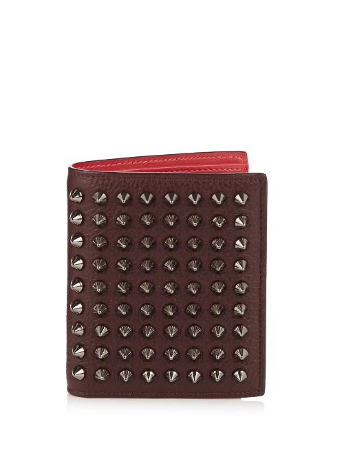 Christian Louboutin Paros Bi-fold Spike Leather Wallet