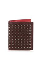 Christian Louboutin Paros Bi-fold Spike Leather Wallet