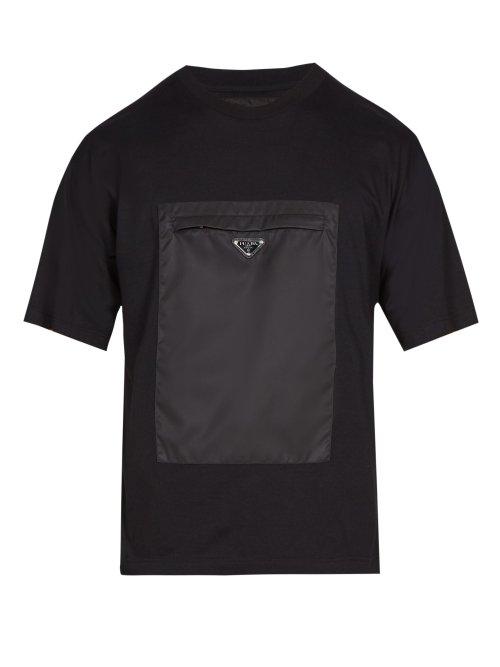 Matchesfashion.com Prada - Pocket Front Cotton T Shirt - Mens - Black