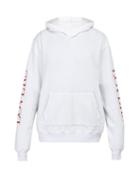 Matchesfashion.com Amiri - Heart Print Hooded Sweatshirt - Mens - White