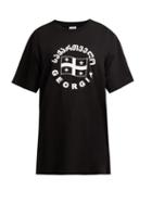 Matchesfashion.com Vetements - Flag Print Cotton T Shirt - Womens - Black Multi