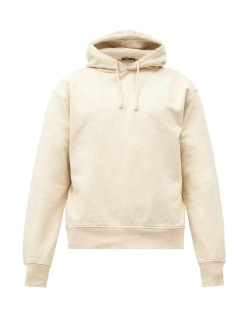 Matchesfashion.com Jacquemus - Logo-embroidered Cotton Hooded Sweatshirt - Mens - Beige