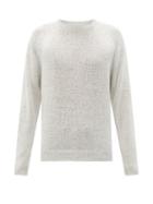 Matchesfashion.com Our Legacy - Raglan-sleeve Hemp And Lyocell Sweater - Mens - Grey