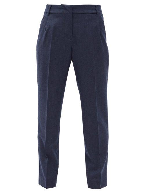 Matchesfashion.com Weekend Max Mara - Ondata Trousers - Womens - Navy