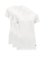 Matchesfashion.com Jil Sander - Pack Of Three Organic Cotton T Shirts - Womens - White