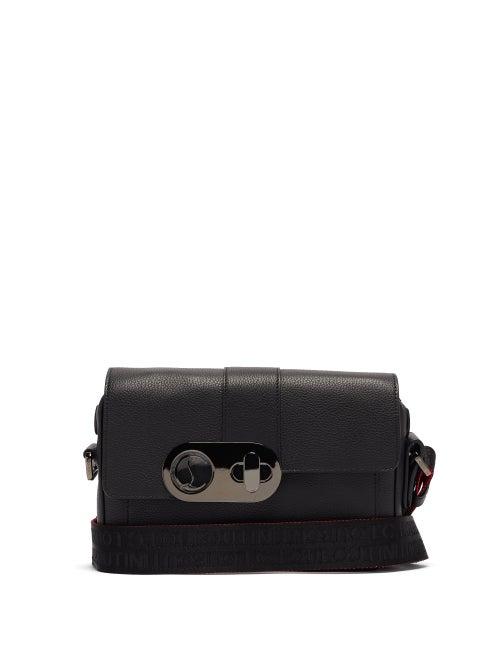 Matchesfashion.com Christian Louboutin - Santiago Grained-leather Cross-body Bag - Mens - Black