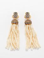 Begm Khan - Scarab Jaipur 24kt Gold-plated Earrings - Womens - Pearl