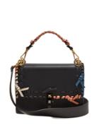 Fendi Kan I Whipstitched Leather Cross-body Bag