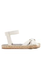 Matchesfashion.com Loewe - Gate Knotted Leather Sandals - Womens - White