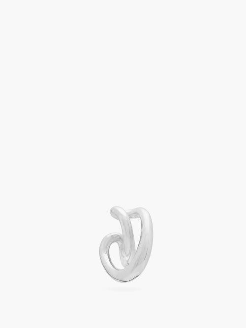 Matchesfashion.com Charlotte Chesnais - Initial Sterling Silver Ear Cuff - Womens - Silver
