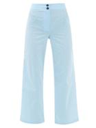 Loup Charmant - Faja High-rise Organic-cotton Wide-leg Trousers - Womens - Light Blue