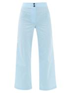 Loup Charmant - Faja High-rise Organic-cotton Wide-leg Trousers - Womens - Light Blue
