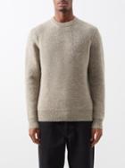 Sunspel - Crew-neck Wool Sweater - Mens - Beige