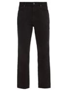 Matchesfashion.com Balenciaga - High-rise Cropped Straight-leg Jeans - Womens - Black
